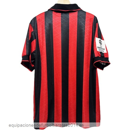 Nuevo 1ª Camiseta AC Milan Retro 1994 Negro Rojo Baratas